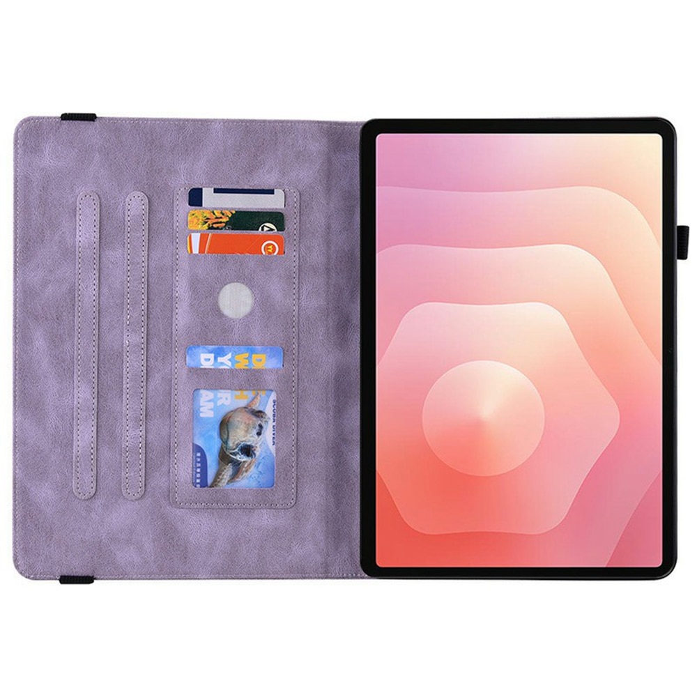 Lærveske Sommerfugler Samsung Galaxy Tab S11 Lilla