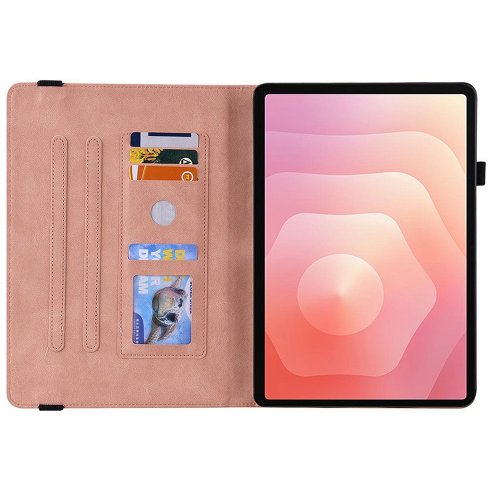 Lærveske Sommerfugler Samsung Galaxy Tab S11 Rosa