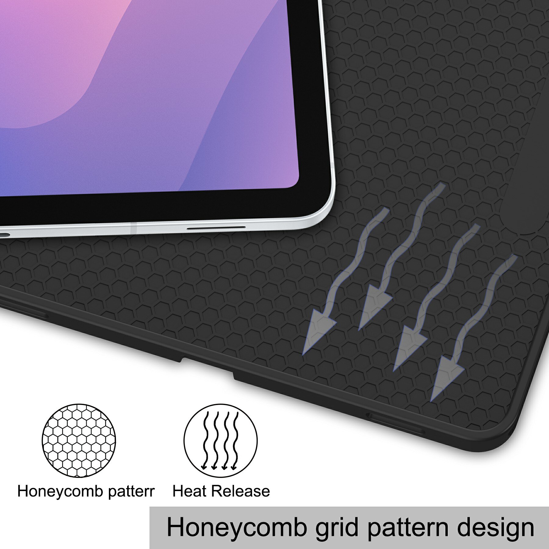 Samsung Galaxy Tab S11 Etui Tri-fold Pencil-holder Svart