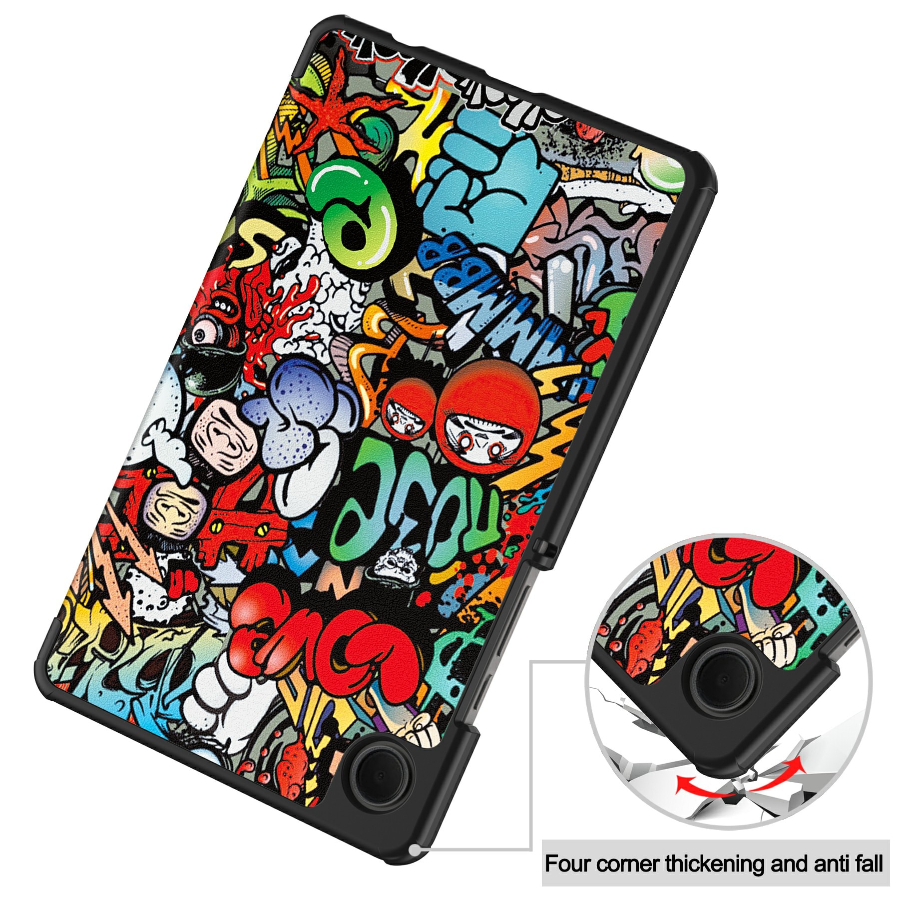 Etui Tri-fold Samsung Galaxy Tab A11 Graffiti