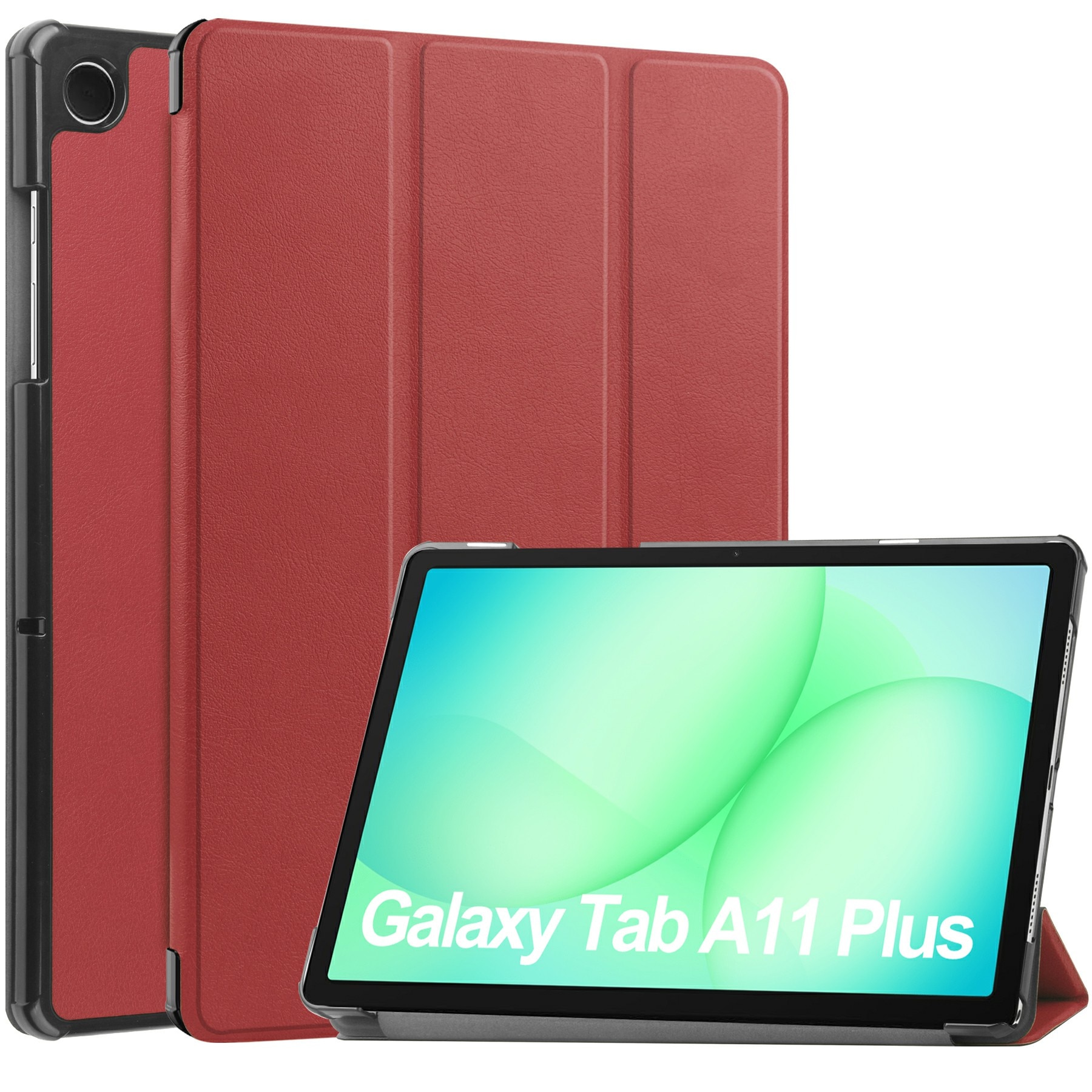 Etui Tri-fold Samsung Galaxy Tab A11 Plus Rød