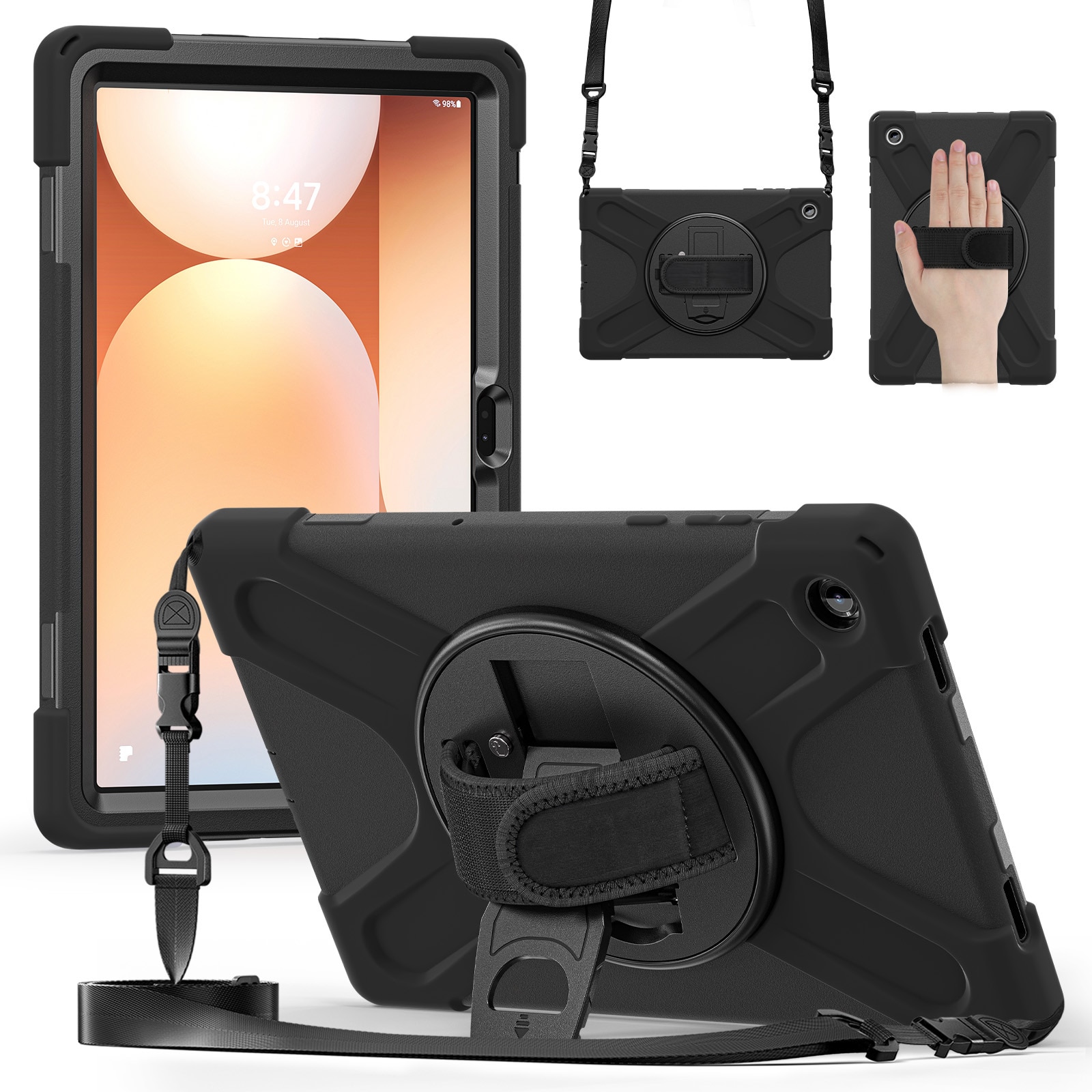 Støtsikker Hybriddeksel Samsung Galaxy Tab A11 Plus svart