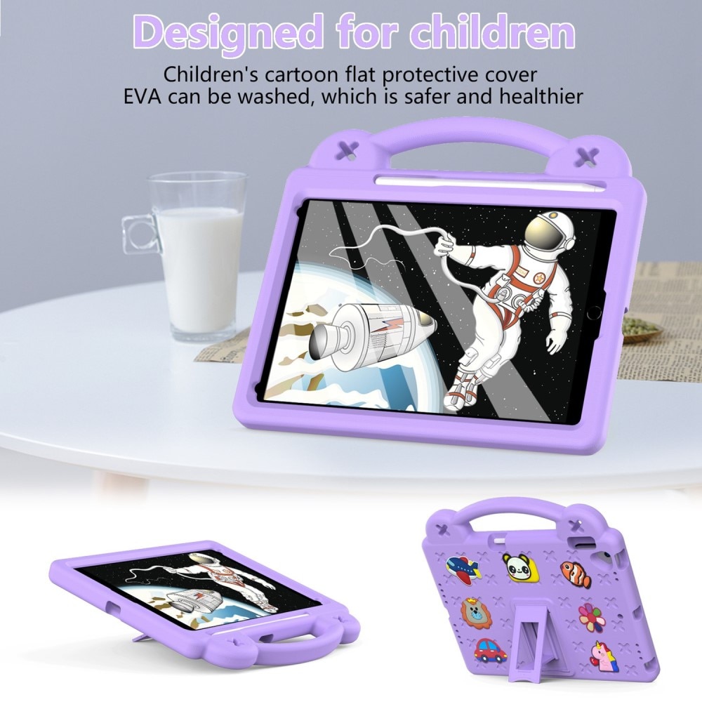 Støtsikker EVA Deksel Kickstand iPad 10.2 8th Gen (2020) lilla