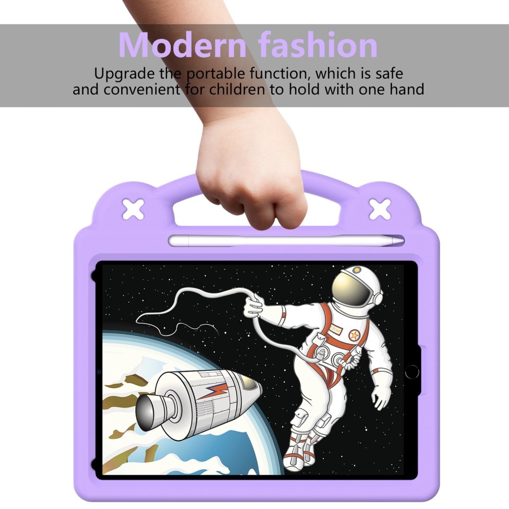 Støtsikker EVA Deksel Kickstand iPad 10.2 8th Gen (2020) lilla