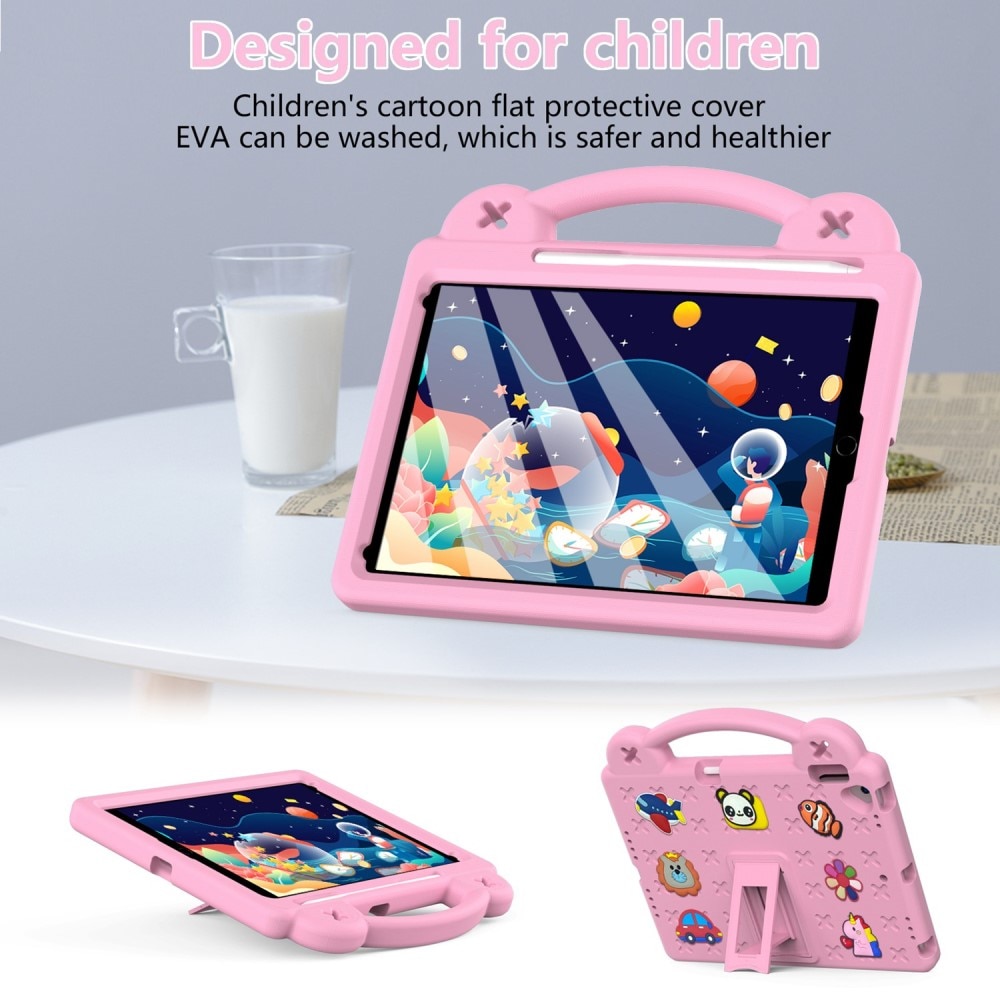 Støtsikker EVA Deksel Kickstand iPad 10.2 9th Gen (2021) rosa