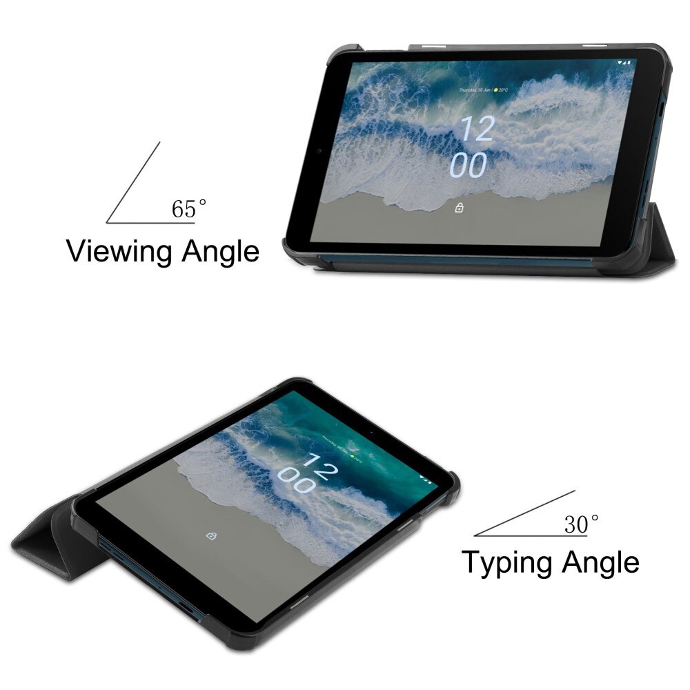 Etui Tri-fold  Nokia T10 Svart