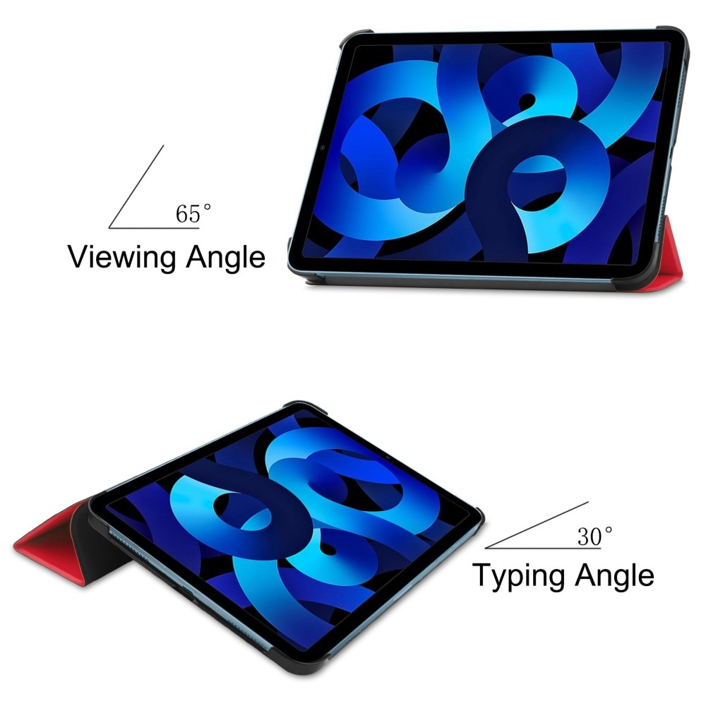 iPad 10.9 10th Gen (2022) Etui Tri-fold rød