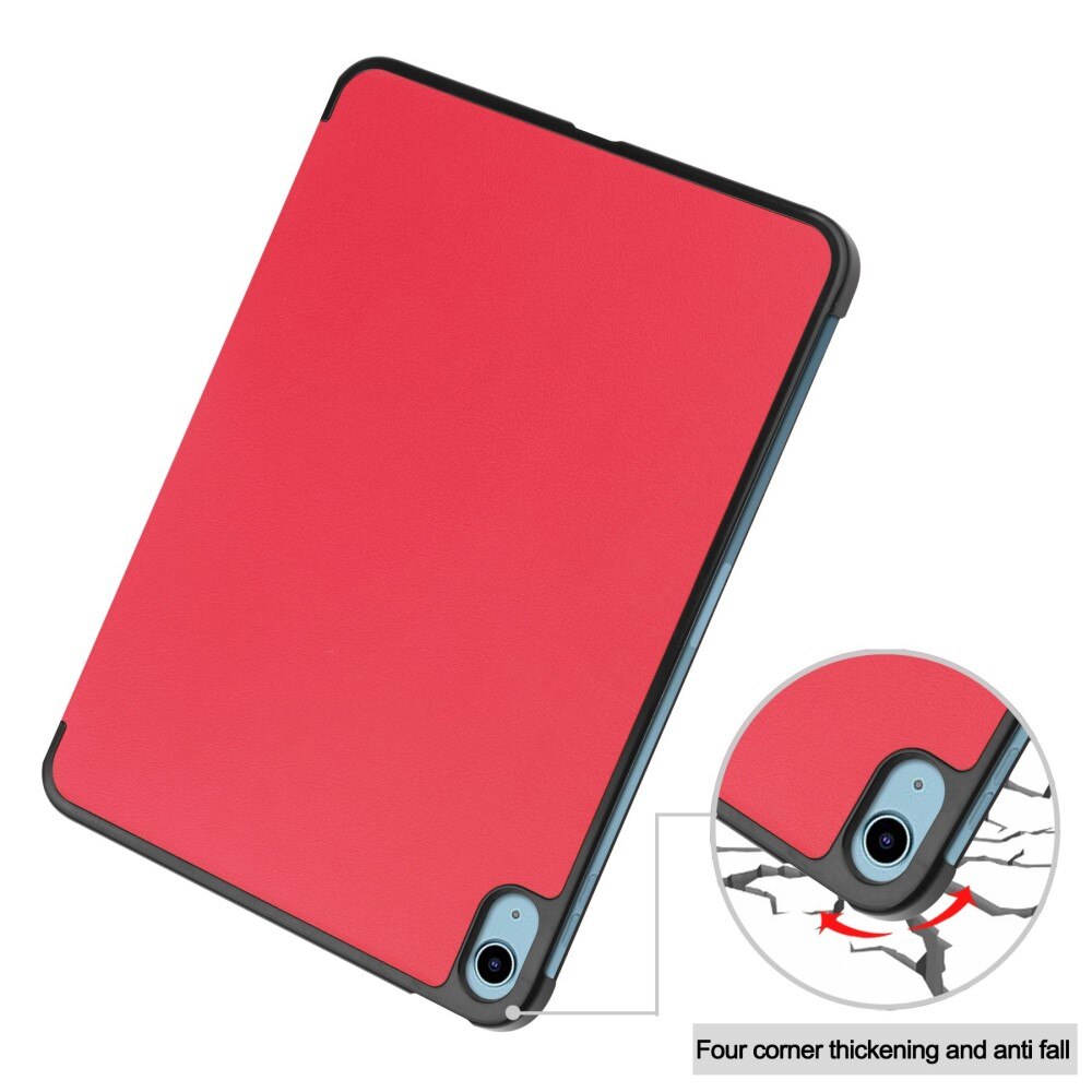 iPad 10.9 10th Gen (2022) Etui Tri-fold rød