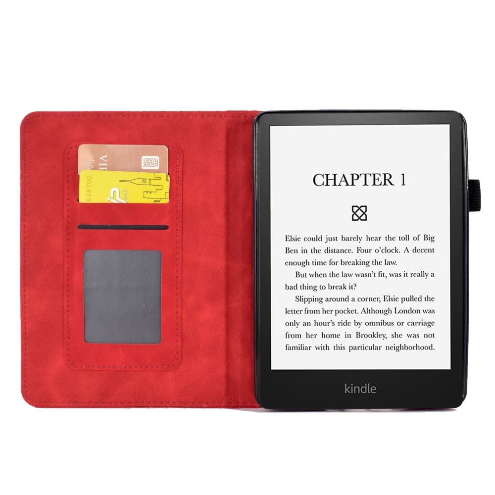 Etui Kortholder Amazon Kindle Paperwhite 11 (2021) rød
