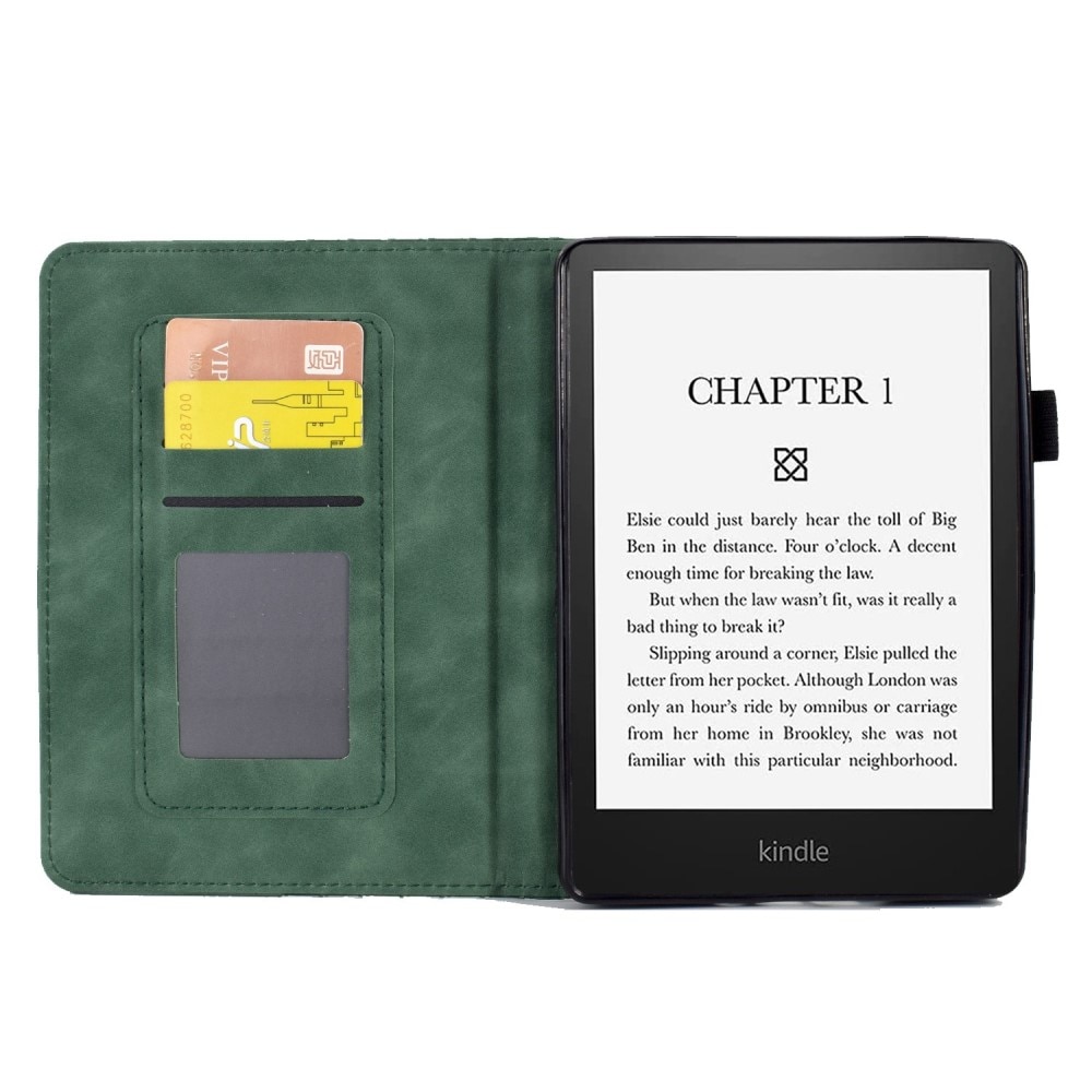 Etui Kortholder Amazon Kindle Paperwhite Signature Edition (2023) grønn