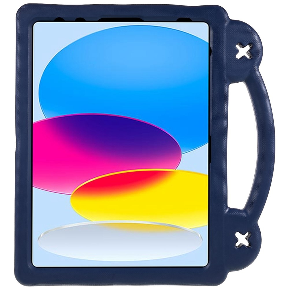 Støtsikker EVA Deksel Kickstand iPad 10.9 10th Gen (2022) mørke blå