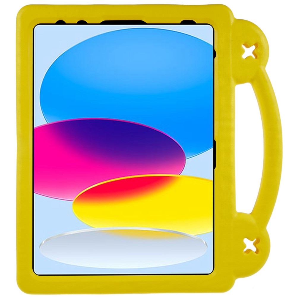 Støtsikker EVA Deksel Kickstand iPad 10.9 10th Gen (2022) gul
