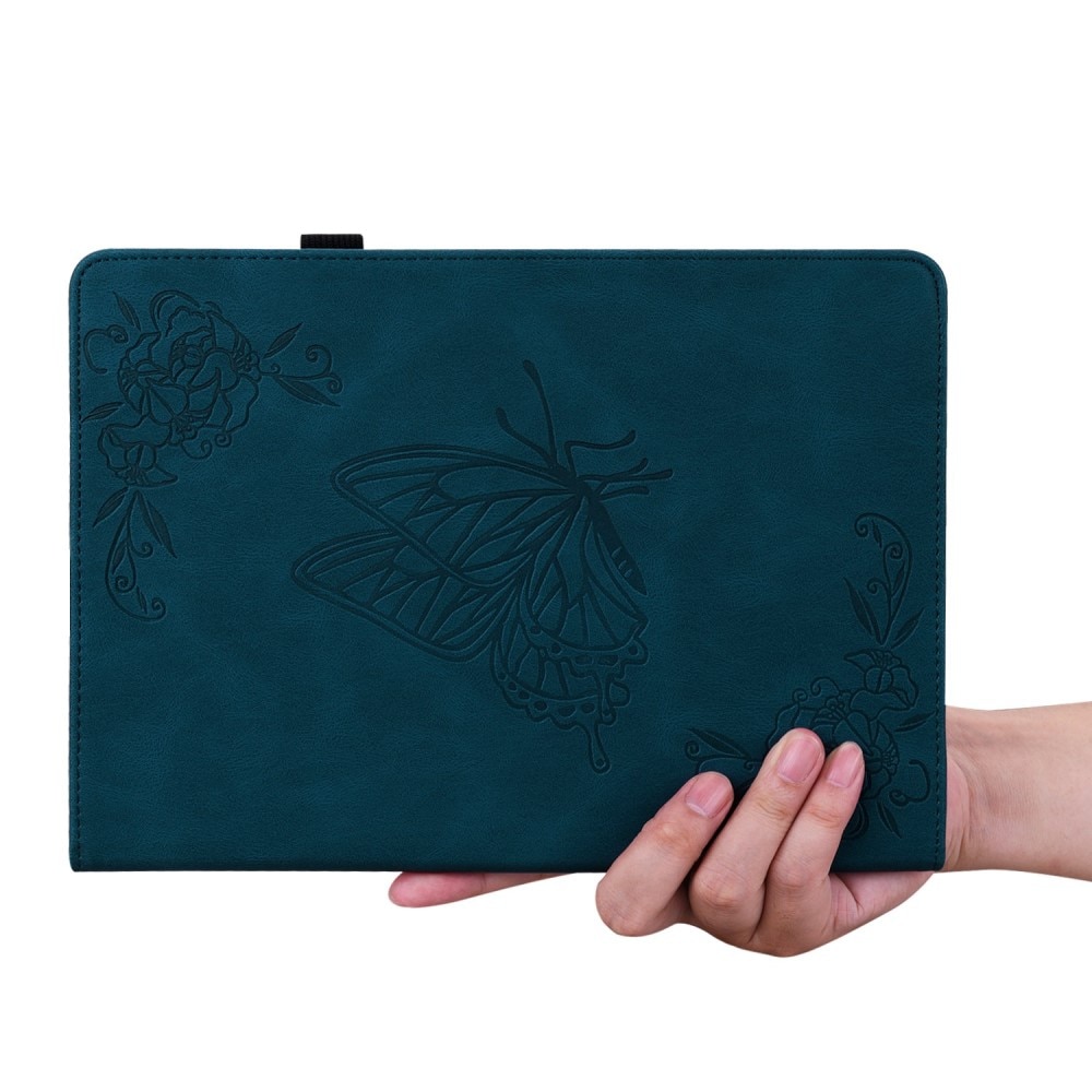 Lærveske Sommerfugler iPad 10.9 10th Gen (2022) blå
