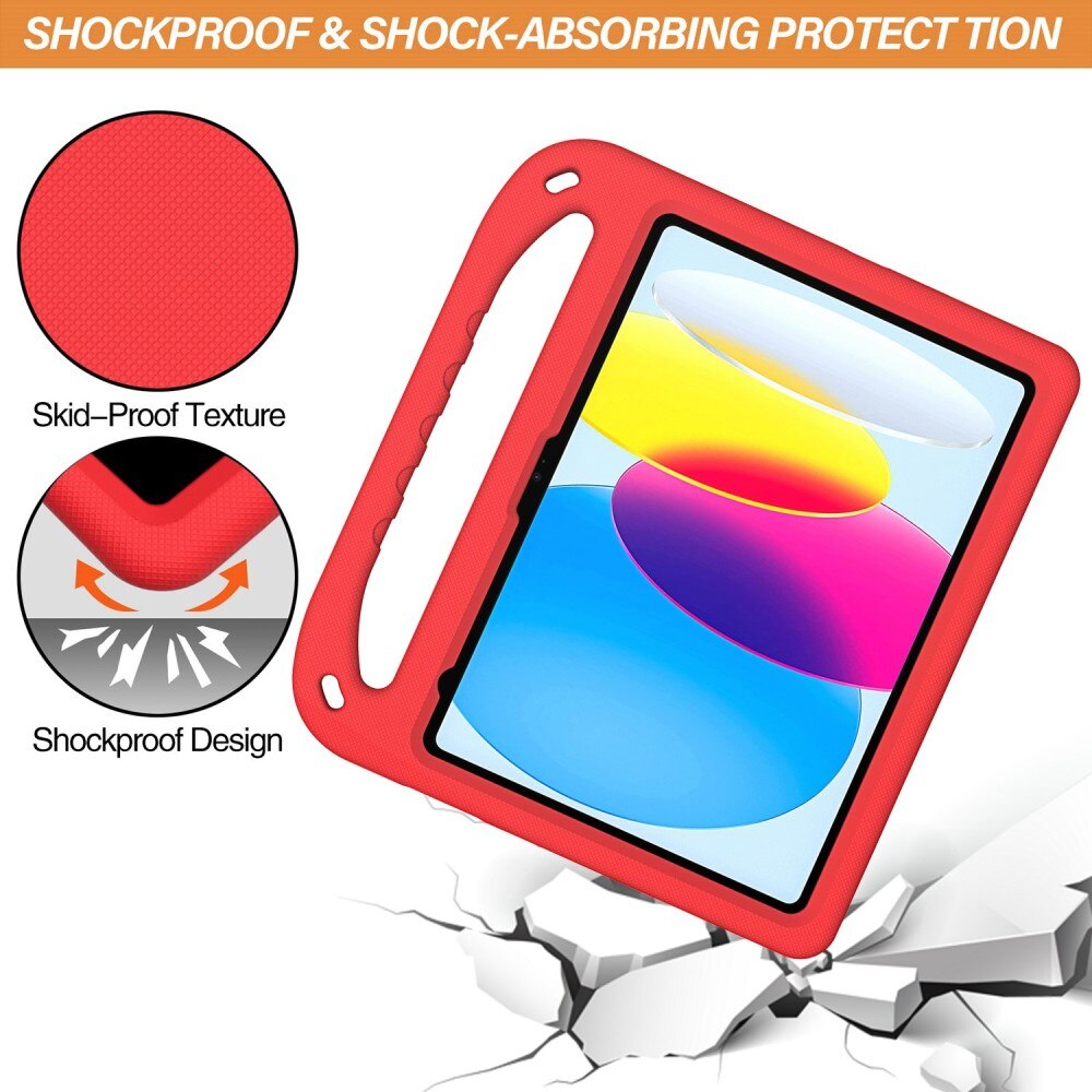Etui EVA med håndtak for Apple iPad 10.9 10th Gen (2022) Rød