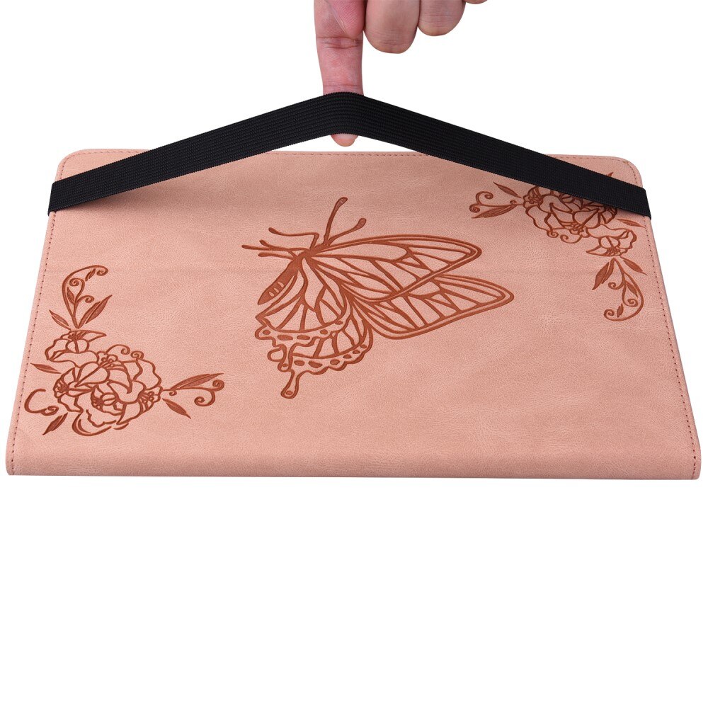 Lærveske Sommerfugler Xiaomi Pad 6 Rosa