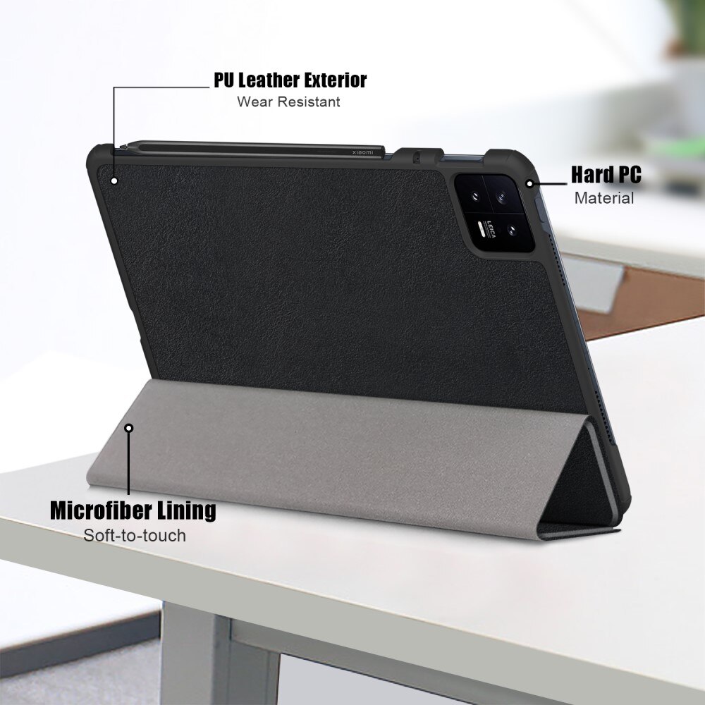 Xiaomi Pad 6 Pro Etui Tri-fold svart