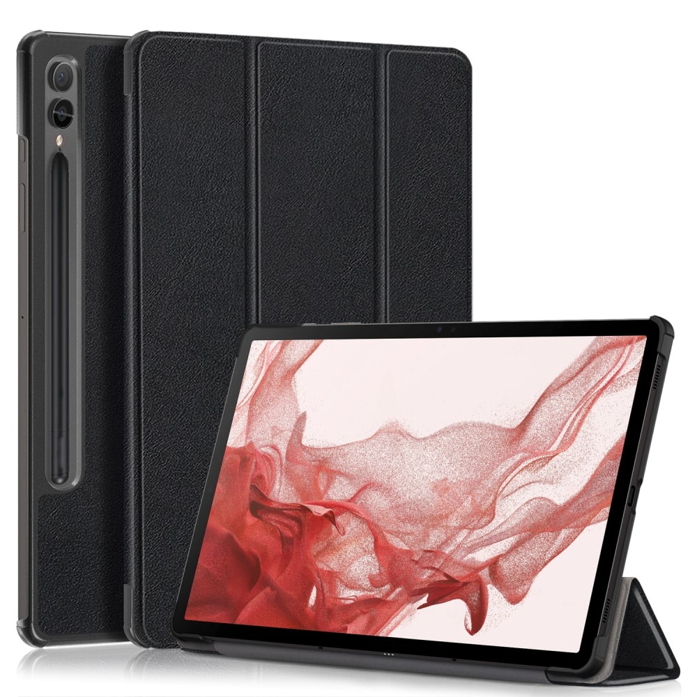 Samsung Galaxy Tab S9 Plus Etui Tri-fold svart