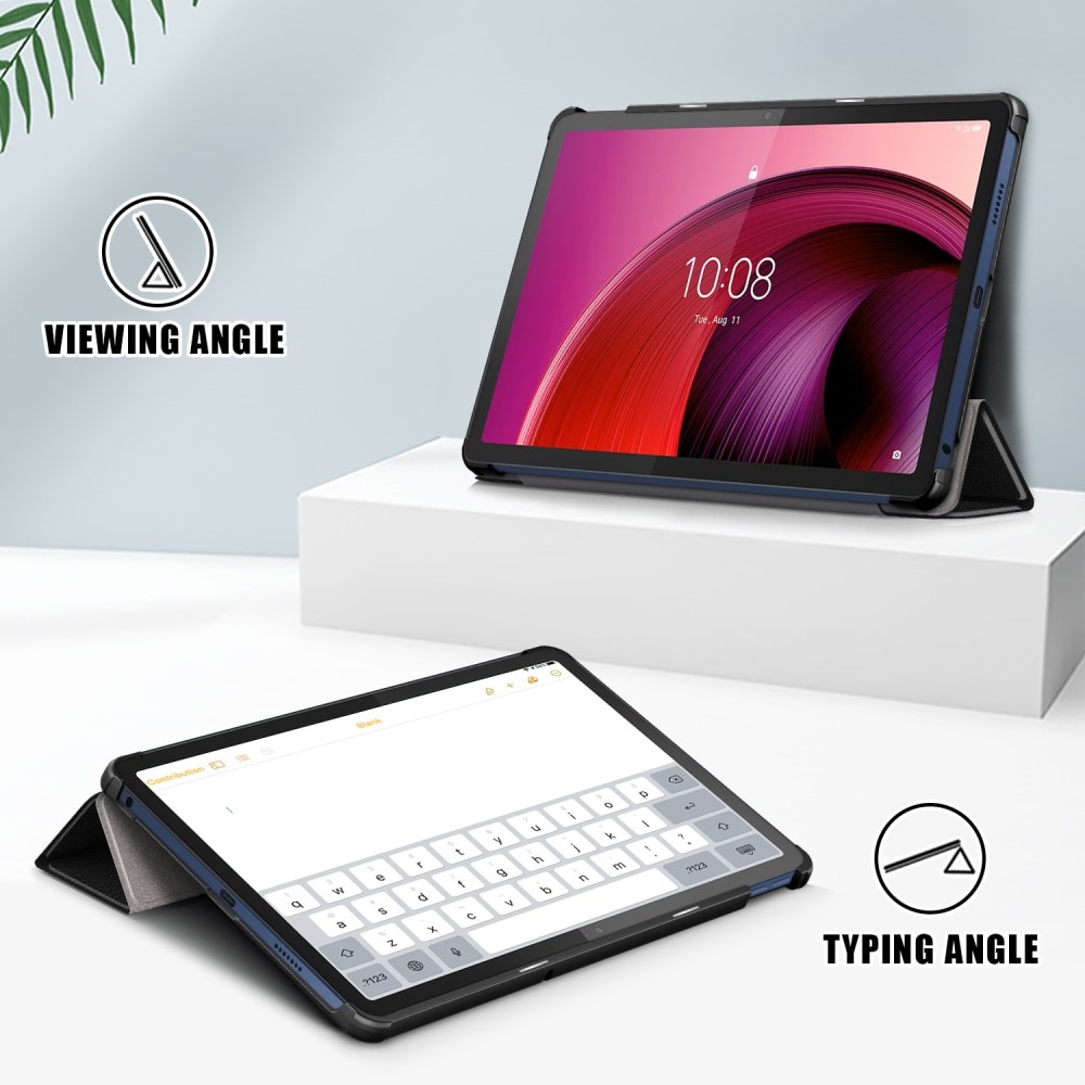 Etui Tri-fold  Lenovo Tab M10 5G Svart