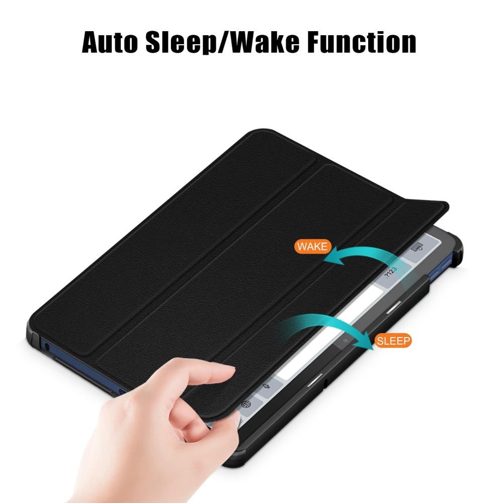 Etui Tri-fold  Lenovo Tab M10 5G Svart