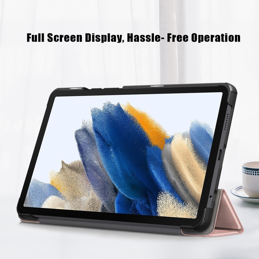 Samsung Galaxy Tab A9 Etui Tri-fold rosegull