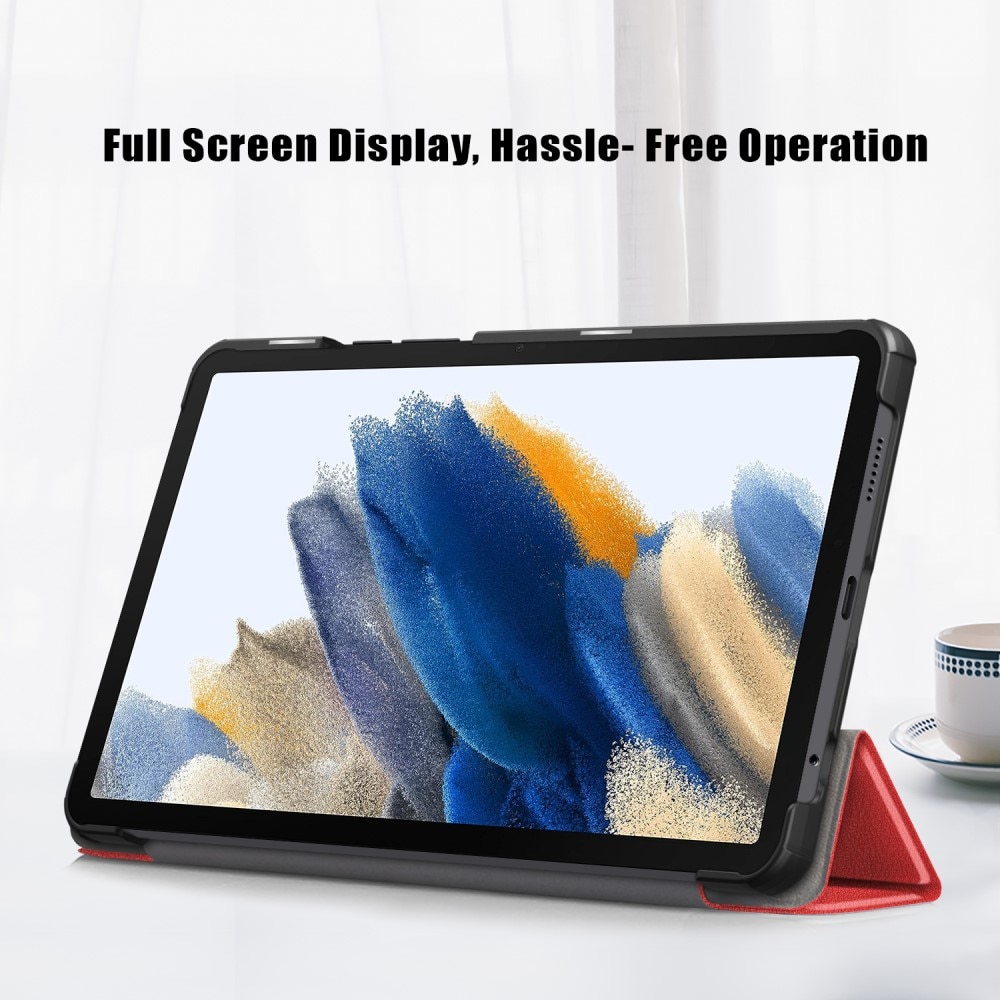 Samsung Galaxy Tab A9 Etui Tri-fold rød