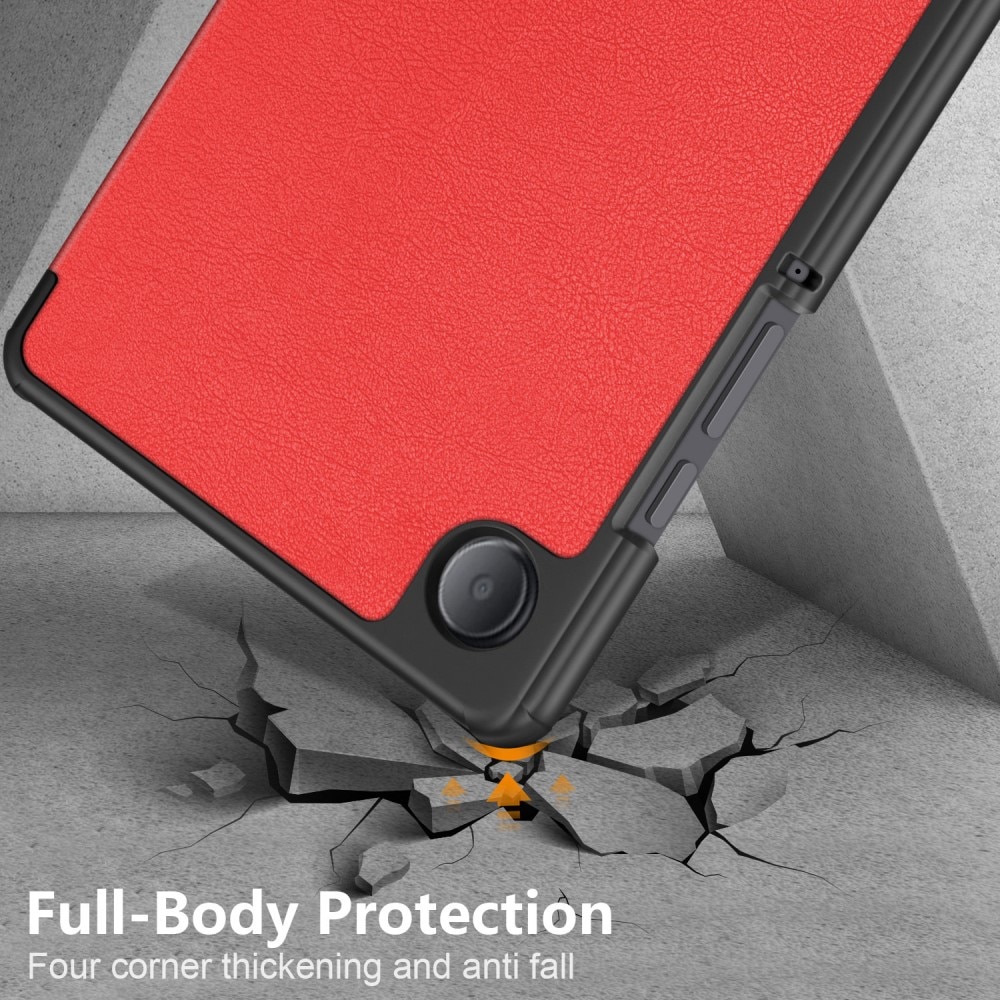 Samsung Galaxy Tab A9 Etui Tri-fold rød