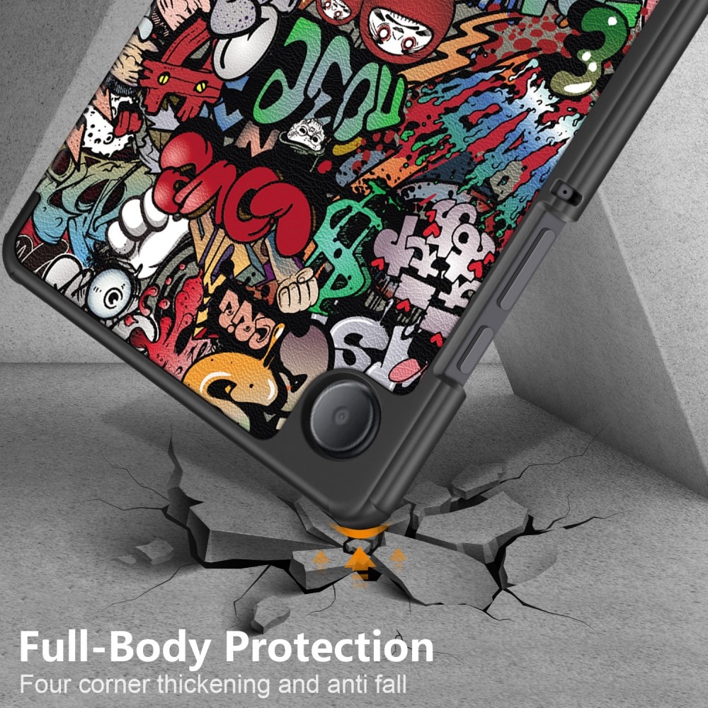 Samsung Galaxy Tab A9 Etui Tri-fold - Graffiti