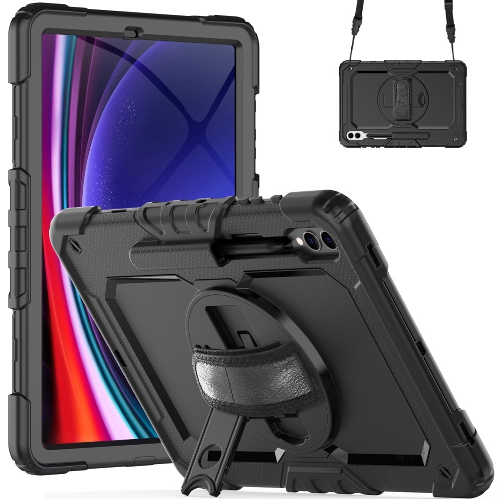 Støtsikker Full Protection Hybriddeksel Samsung Galaxy Tab S9 Plus svart