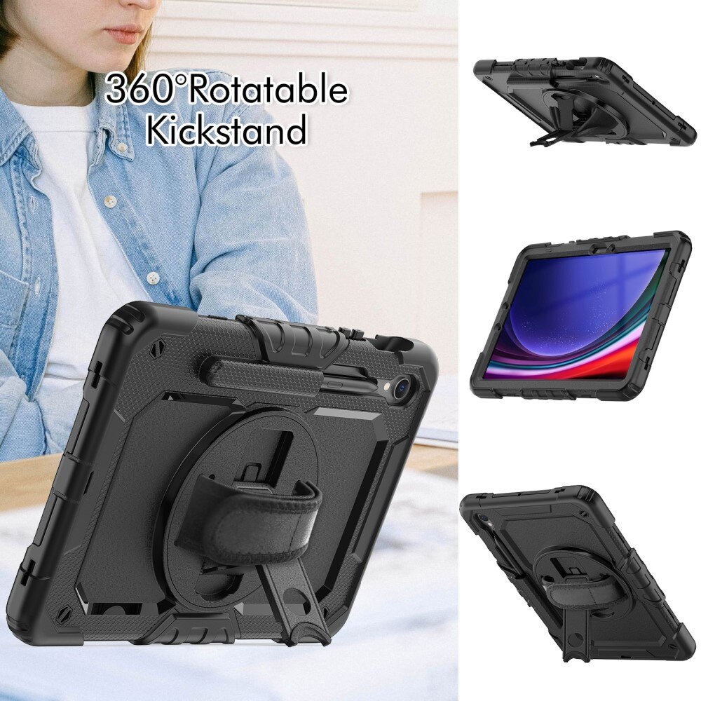 Støtsikker Full Protection Hybriddeksel Samsung Galaxy Tab S9 svart