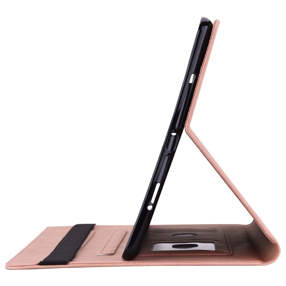 Lærveske Sommerfugler Samsung Galaxy Tab A9 Plus rosa