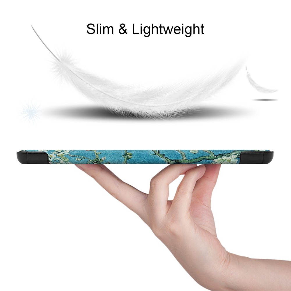 Etui Tri-fold Samsung Galaxy Tab S9 FE - Kirsebærblomster