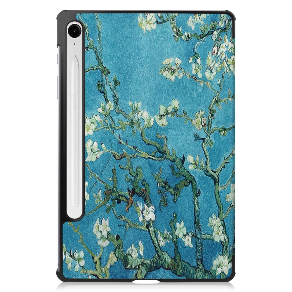 Etui Tri-fold Samsung Galaxy Tab S9 FE - Kirsebærblomster