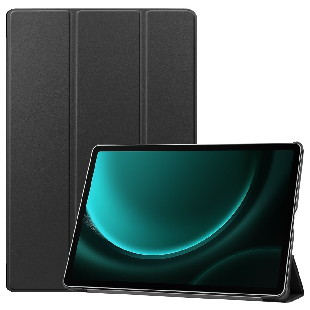 Samsung Galaxy Tab S9 FE Plus Etui Tri-fold svart