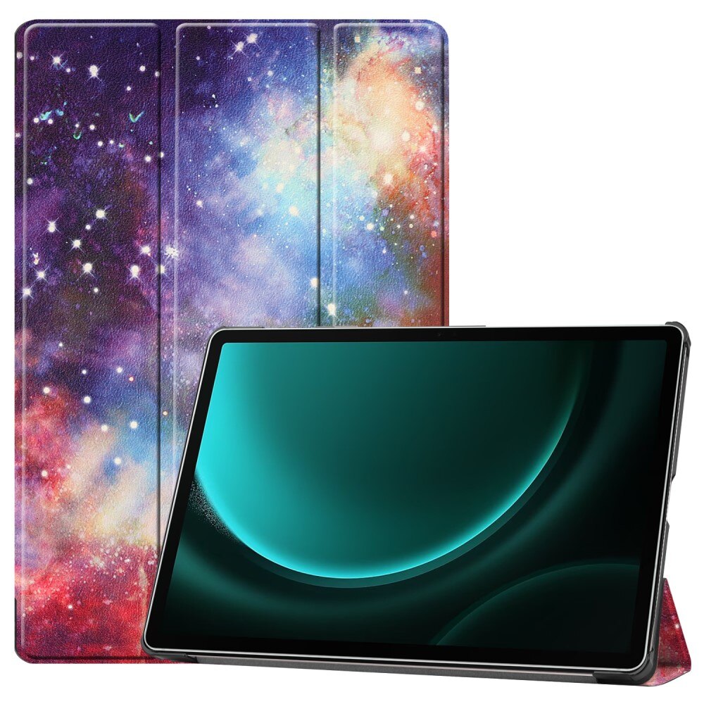 Samsung Galaxy Tab S9 FE Plus Etui Tri-fold rymd