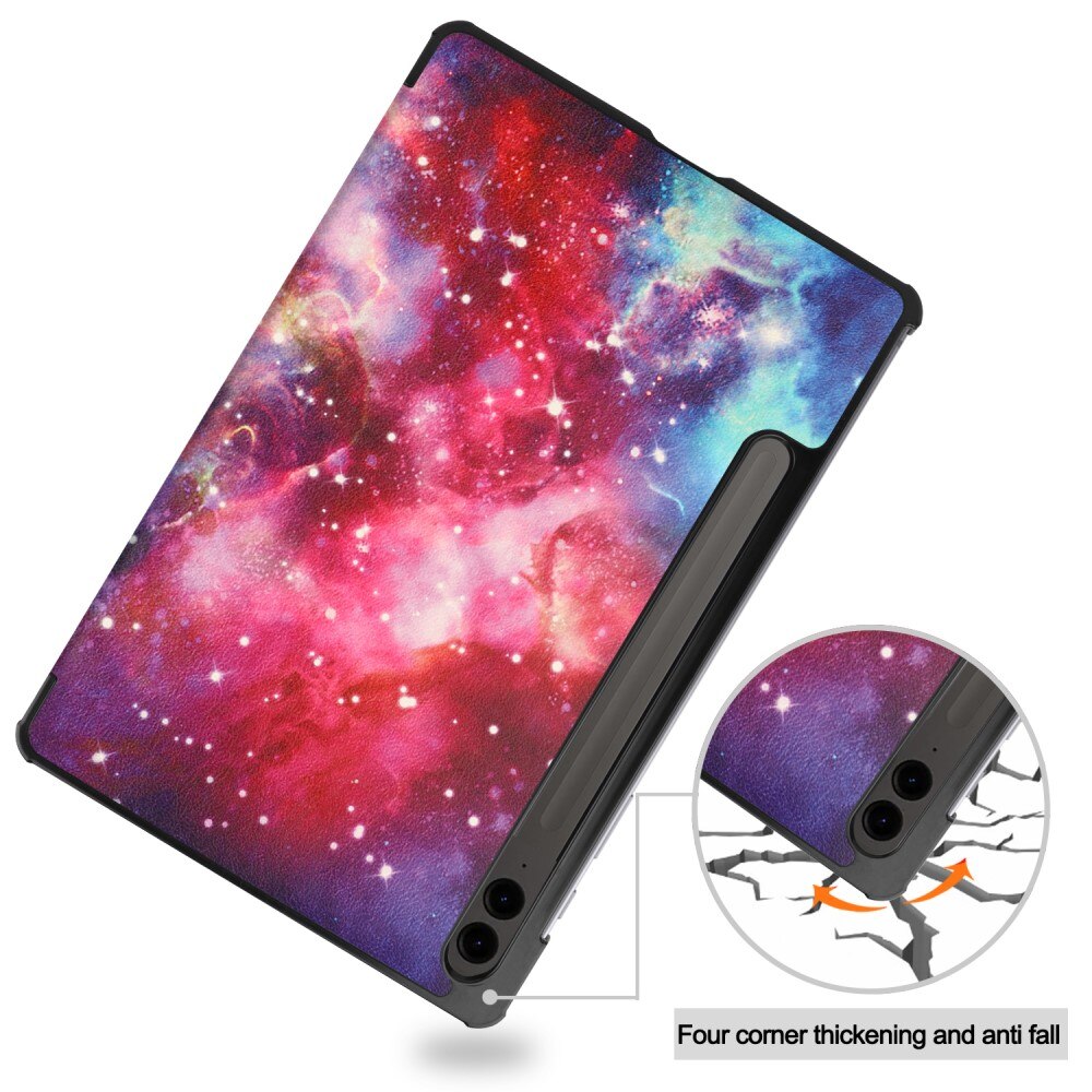 Samsung Galaxy Tab S9 FE Plus Etui Tri-fold rymd