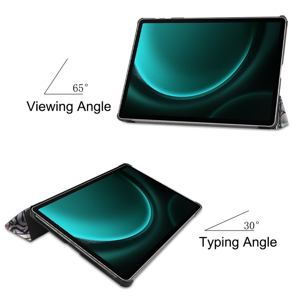 Etui Tri-fold Samsung Galaxy Tab S9 FE Plus Flerfarget/mønster