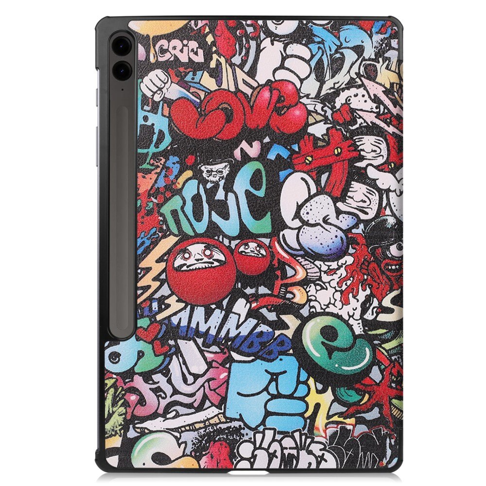 Etui Tri-fold Samsung Galaxy Tab S9 FE Plus Flerfarget/mønster
