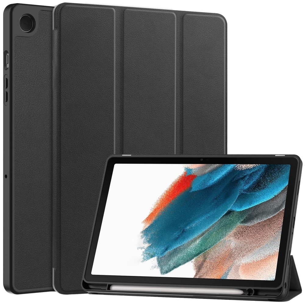 Samsung Galaxy Tab A9 Plus Etui Tri-fold Pencil-holder Svart