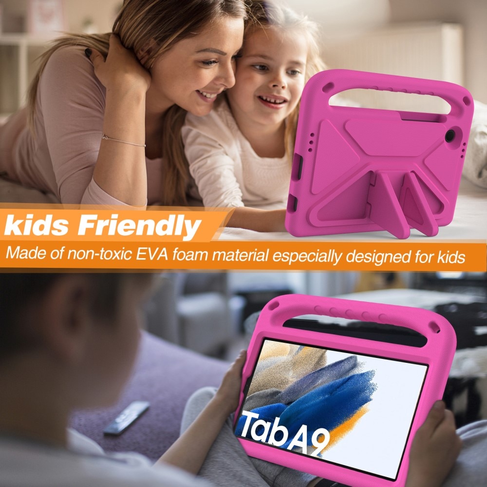 Etui EVA med håndtak for Samsung Galaxy Tab A9 rosa