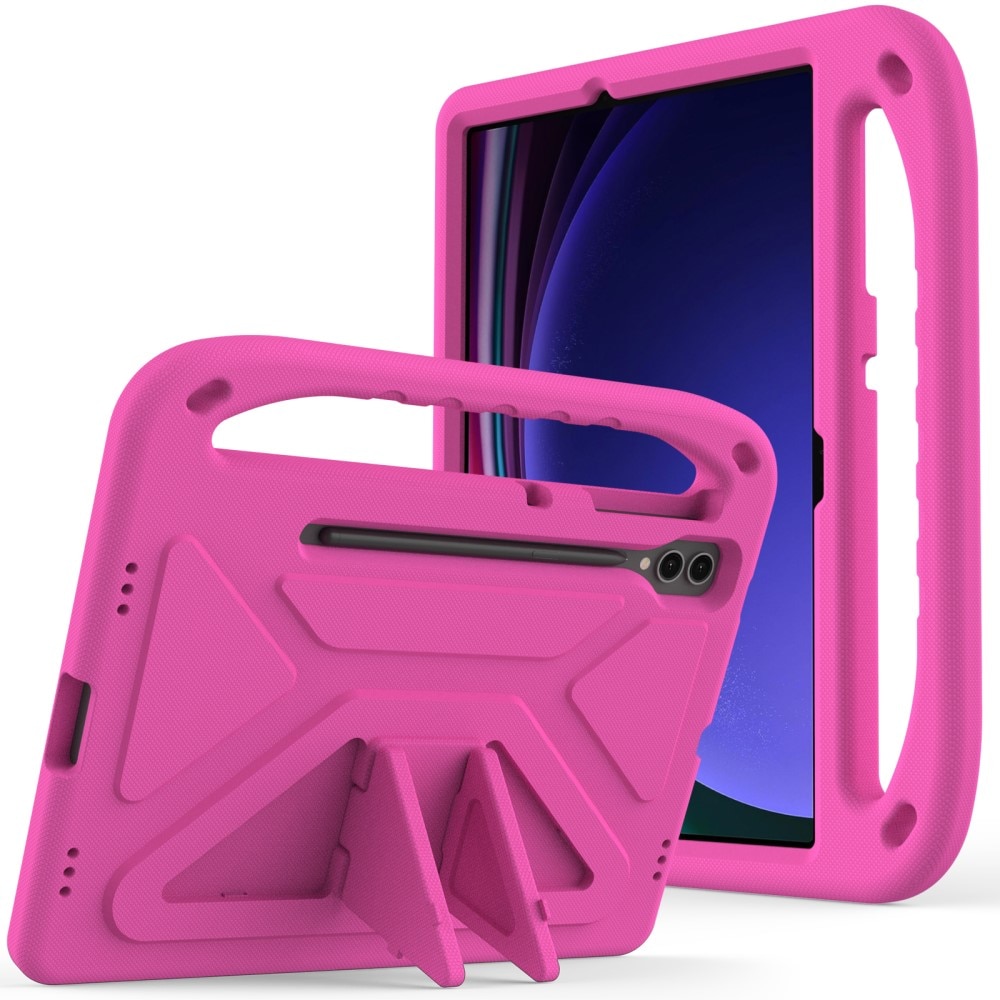 Etui EVA med håndtak for Samsung Galaxy Tab S9 FE Plus rosa