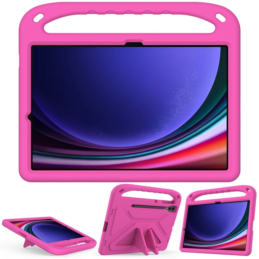 Etui EVA med håndtak for Samsung Galaxy Tab S9 FE Plus rosa