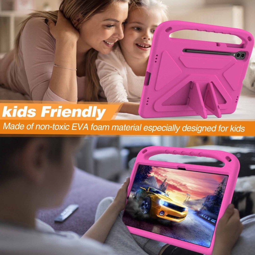 Etui EVA med håndtak for Samsung Galaxy Tab S9 FE Plus Rosa