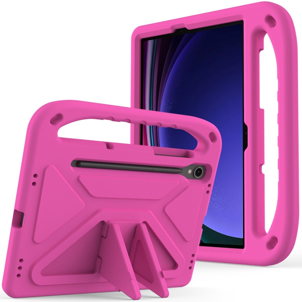 Etui EVA med håndtak for Samsung Galaxy Tab S9 FE rosa