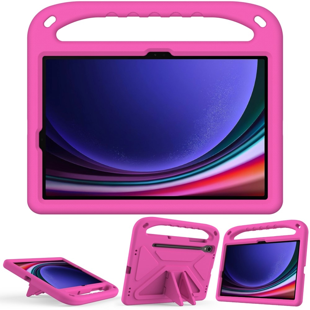 Etui EVA med håndtak for Samsung Galaxy Tab S9 FE rosa