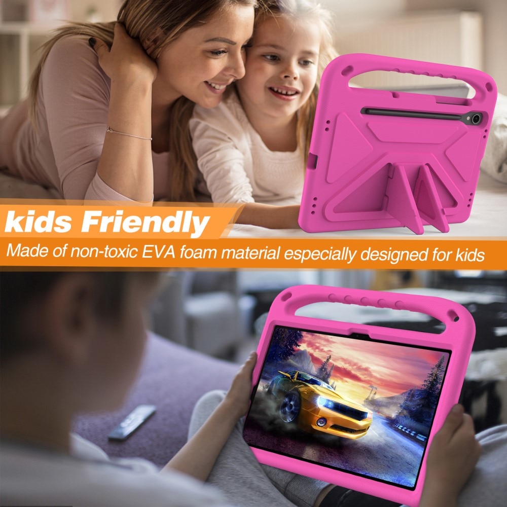 Etui EVA med håndtak for Samsung Galaxy Tab S9 FE rosa