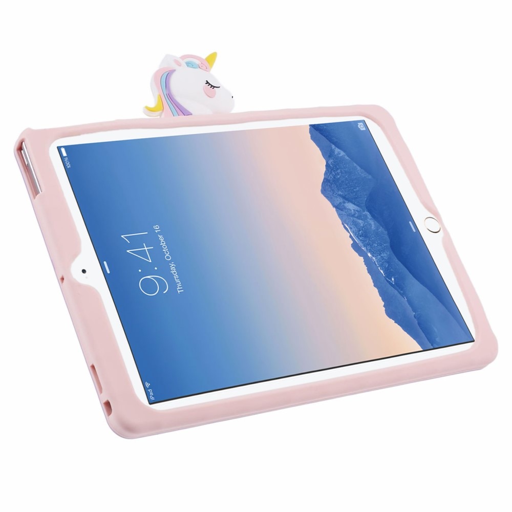 Deksel Enhjørning med stativ iPad 9.7 6th Gen (2018) rosa