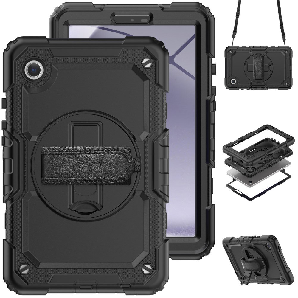 Støtsikker Full Protection Hybriddeksel Samsung Galaxy Tab A9 svart