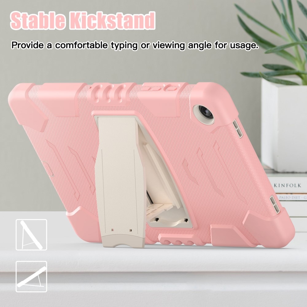 Støtsikker Hybriddeksel Kickstand Samsung Galaxy Tab A9 Plus rosa