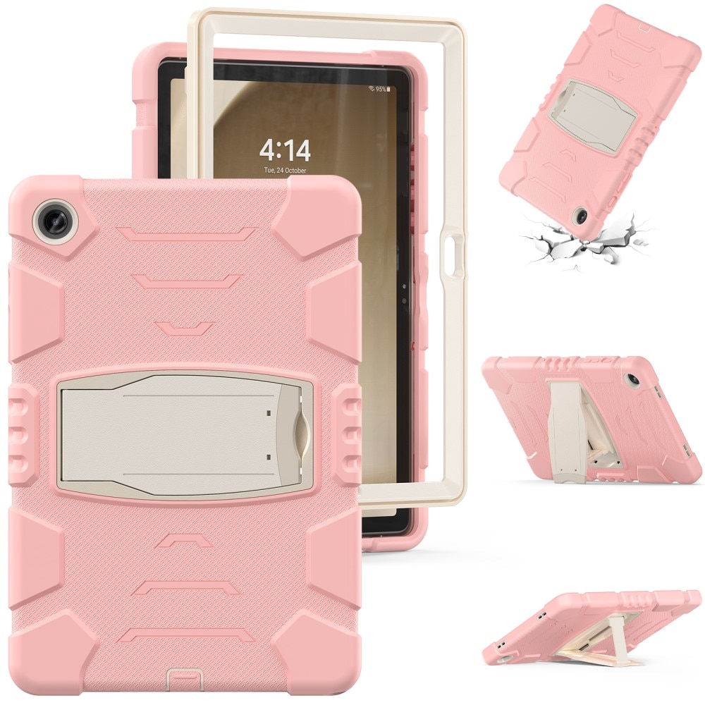 Støtsikker Hybriddeksel Kickstand Samsung Galaxy Tab A9 Plus rosa