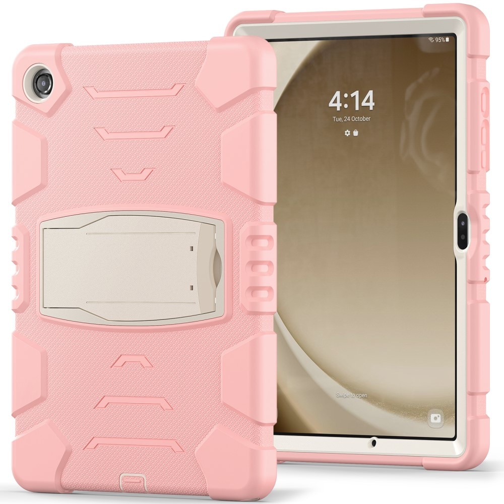 Støtsikker Hybriddeksel Kickstand Samsung Galaxy Tab A9 Plus rosa